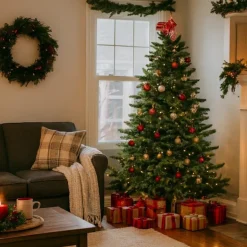 Edelman Albero di Natale Brampton Verde h215 Ø142cm PE+PVC- Alberi Di Natale Tradizionali|Alberi Di Natale Medi