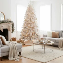 Magic Tree Albero di Natale Lincoln White h240Ø145cm PE- Alberi Di Natale Innevati|Alberi Di Natale Tradizionali