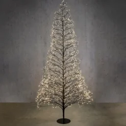 Edelman Albero di Natale Nero con 3000 LED Bianco Classico e Timer- Luci Di Natale|Luci Di Natale