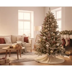 Kaemingk Albero di Natale Trondheim Illuminato h120Ø65cm PE+PVC- Alberi Di Natale Tradizionali|Alberi In Pe+Pvc