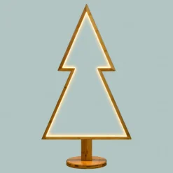 Lotti Albero Natale Abete con Base H90cm LED BIANCO CALDO- Luci Di Natale|Luci Di Natale