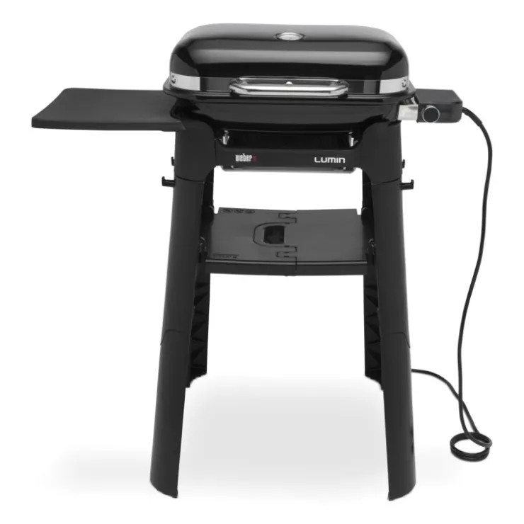 Weber Barbecue Elettrico Lumin Compact Con Stand Black Cod. 91010853- Barbecue Weber Lumin|Barbecue Elettrici Weber Lumin