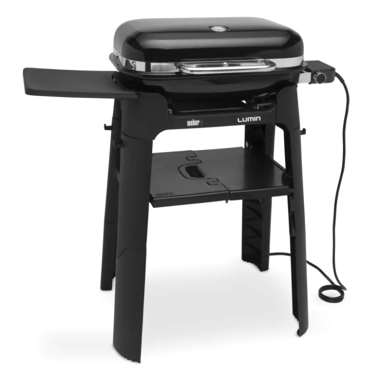 Weber Barbecue Elettrico Lumin Con Stand Black Cod. 92010853- Barbecue Weber Lumin|Barbecue Elettrici Weber Lumin