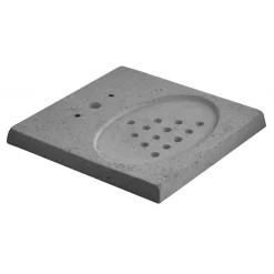 Acquapoint Base in Cemento Grigio Perforata con Griglia di Scarico per Fontane Ground Aquapoint- Accessori|Fontane Per Posa In Superficie