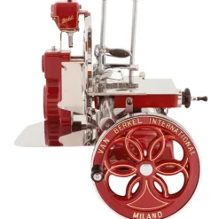 Berkel Affettatrice Volano Fiorato B114 colore Rosso - Decori Oro- Affettatrici Volano Berkel