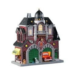 Lemax Caddington Fire Brigard, B/O Led Cod. 95520- Prodotti Fuori Catalogo|Edifici Illuminati