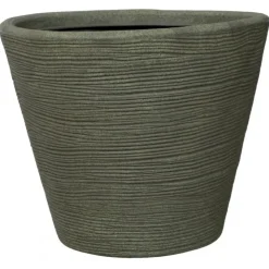Vasar Campana Shabby Rigata- Vasi Tondi In Resina|Vasi In Resina