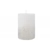 Kaemingk Candela decorata con glitter 10 cm.- Candele E Accessori