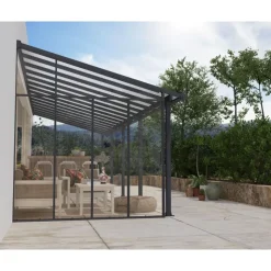Canopia 3 m Parete laterale Pergola Grigio- Accessori Canopia|Verande