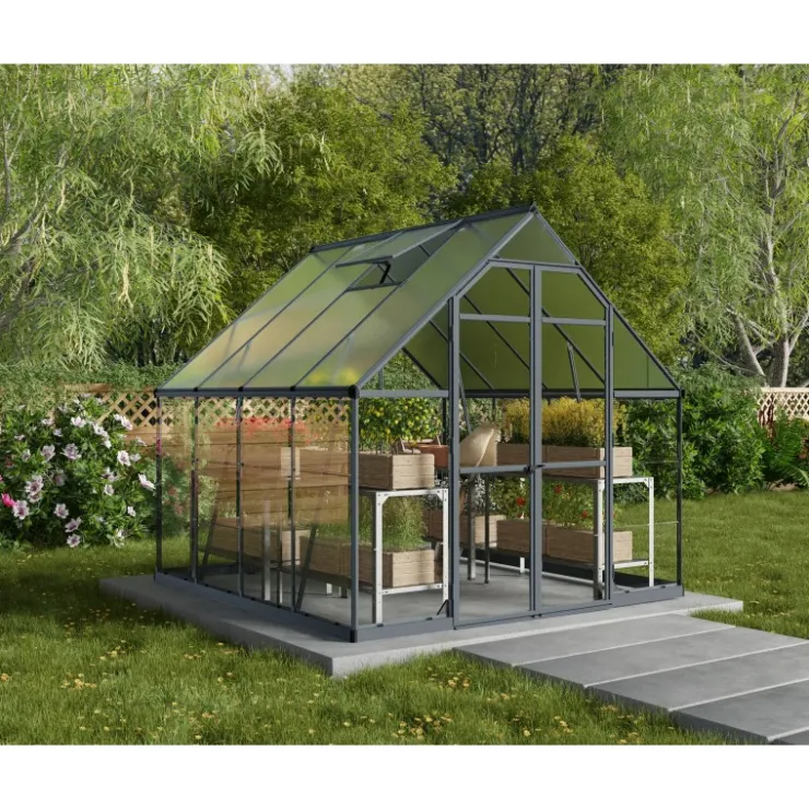 Canopia Balance Ibrida Serra Da Giardino in Policarbonato 247X244x229 cm Grigio- Serra Da Giardino Canopia