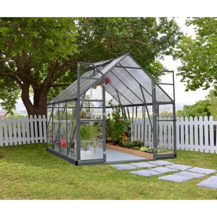 Canopia Balance Ibrida Serra Da Giardino in Policarbonato 247X244x229 cm Grigio- Serra Da Giardino Canopia