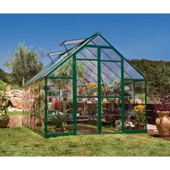Canopia Balance Ibrida Serra Da Giardino in Policarbonato 367X244X229 cm Verde- Serra Da Giardino Canopia