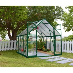 Canopia Balance Ibrida Serra Da Giardino in Policarbonato 247X244x229 cm Verde- Serra Da Giardino Canopia