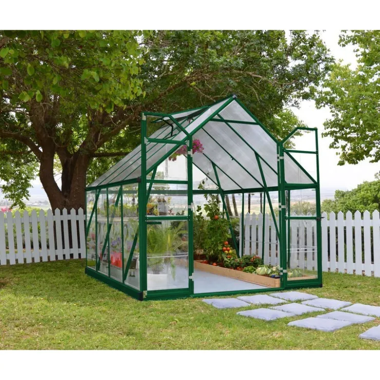 Canopia Balance Ibrida Serra Da Giardino in Policarbonato 247X244x229 cm Verde- Serra Da Giardino Canopia