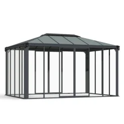 Canopia Ledro Gazebo Chiuso in Alluminio 3X4.3 m- Gazebo