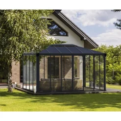 Canopia Ledro Gazebo Chiuso in Alluminio 3X4.3 m- Gazebo