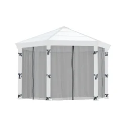Canopia Rete Antizanzare Esagonale Per Gazebo Monaco / Roma 2.3X2.2 m- Accessori Canopia|Gazebo