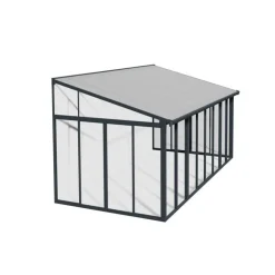 Canopia San Remo Pergola Chiusa in Alluminio 3X5.6 m Grigio- Verande|Pergole