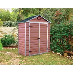 Canopia Skylight Casetta Da Giardino in Policarbonato 90X185X217 cm Ambra- Casette Da Giardino Piccole