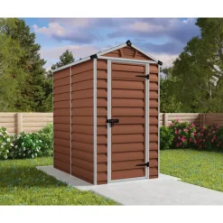 Canopia Skylight Casetta Da Giardino in Policarbonato 176X120X203 cm Ambra- Casette Da Giardino Piccole