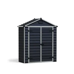 Canopia Skylight Casetta Da Giardino in Policarbonato 90X185X217 cm Grigio Scuro- Casette Da Giardino Piccole