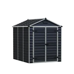 Canopia Skylight Casetta Da Giardino in Policarbonato 229X185X217 cm Grigio Scuro- Casette Da Giardino Piccole