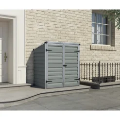 Canopia Voyager Casetta Da Giardino in Policarbonato 139X90X146 cm Grigio- Casette Da Giardino Piccole