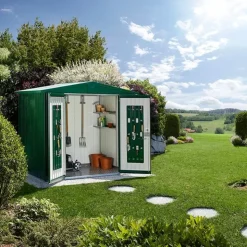 Biohort Casetta da Giardino in Metallo EUROPA 2- Casetta Europa Biohort In Metallo|Casette Da Giardino Piccole