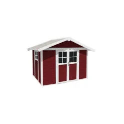 Grosfillex Casetta da Giardino in Resina DECO 7 RED- Casette In Resina Grosfillex|Casette Da Giardino Grandi