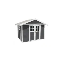 Grosfillex Casetta da Giardino in Resina DECO 7 GREY- Casette In Resina Grosfillex|Casette Da Giardino Grandi