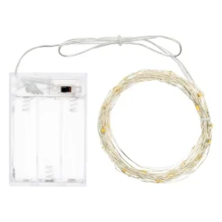 Lotti Catena 40 MicroLED BIANCO CALDO Luce Fissa- Luci Di Natale|Luci Di Natale