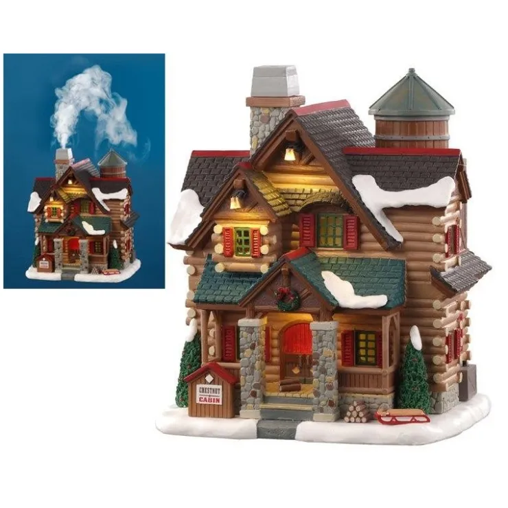 Lemax Chestnut Cabin con Alimentatore 4.5V Cod. 05641- Prodotti Fuori Catalogo|Edifici Illuminati