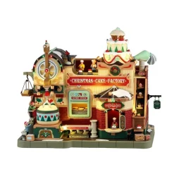 Lemax Christmas Cake Factory con Alimentatore 4.5V Cod. 45268- Edifici E Giostre In Movimento