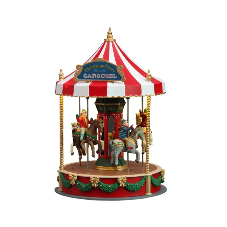 Lemax Christmas Cheer Carousel B/O 4.5V Cod. 14821- Edifici E Giostre In Movimento|Lemax Best Buy