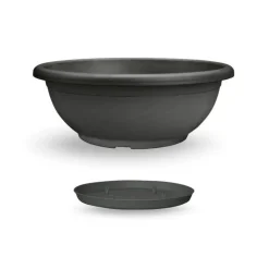Veca Ciotola Naxos con Sottovaso ad Incastro- Vasi In Plastica|Ciotole In Plastica