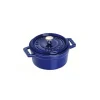 Staub Cocotte 10 cm Blu Scura in Ghisa- Cocotte Tonde