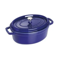 Staub Cocotte Ovale 29 cm Blu in Ghisa- Cocotte Ovali