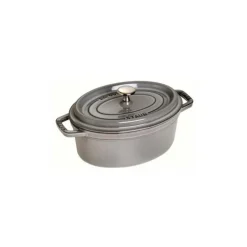 Staub Cocotte Ovale 23 cm Grigia Graphite in Ghisa- Cocotte Ovali