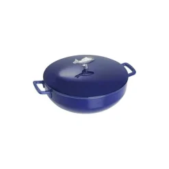 Staub Cozziera 28 cm Blu Scura in Ghisa- Pentole E Tegami