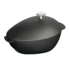Staub Cozziera 25 cm Nera in Ghisa- Pentole E Tegami