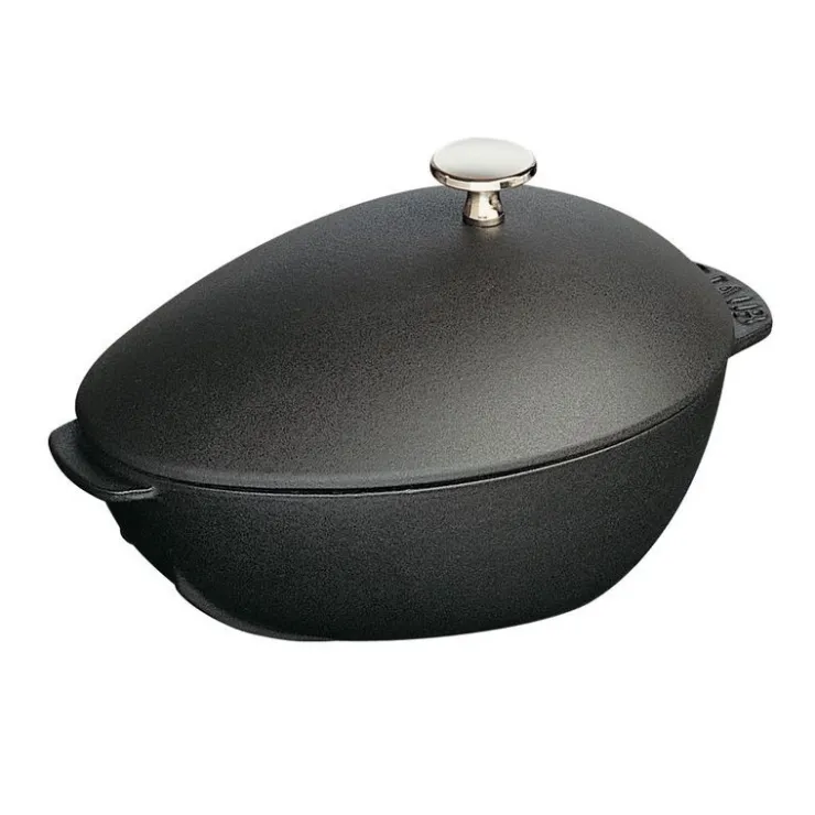 Staub Cozziera 25 cm Nera in Ghisa- Pentole E Tegami