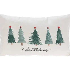 Koopman Cuscino Decoravito Alberi Natale 30x50 Cm. Pezzo Singolo- Cuscini E Plaid