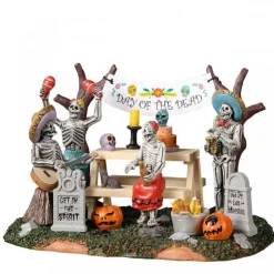 Lemax Day Of The Dead Party Cod. 23583- Scene Halloween|Scene Natalizie