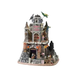 Lemax Dungeon Of Terror con Alimentatore 4.5V Cod. 35009- Edifici E Giostre In Movimento