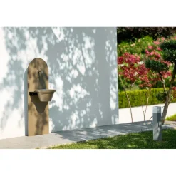 Acquapoint Fontana da Giardino Aquapoint a Parete Wall Fountain Grigio Tortora- Fontane A Parete