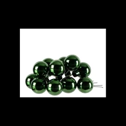 Kaemingk Grappolo di Palline in Vetro Colore Verde- Palline Di Natale|Addobbi Per Albero Di Natale