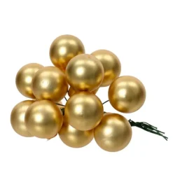 Kaemingk Grappolo di Palline in Vetro Color Oro- Palline Di Natale|Addobbi Per Albero Di Natale