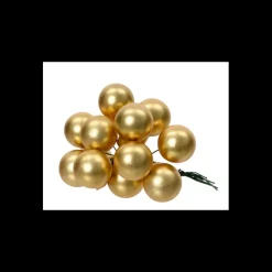 Kaemingk Grappolo di Palline in Vetro Color Oro- Palline Di Natale|Addobbi Per Albero Di Natale