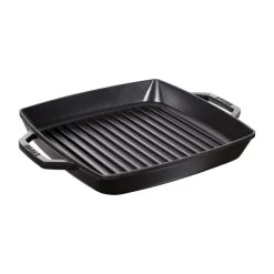 Staub Griglia 2 Manici 33 x 33 cm Nera in Ghisa- Bistecchiere Griglie E Gratelle