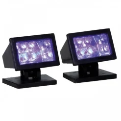 Lemax Halloween Purple Light Set of 2 B/O 4.5V Cod. 34974- Luci E Alimentatori|Luci E Alimentatori